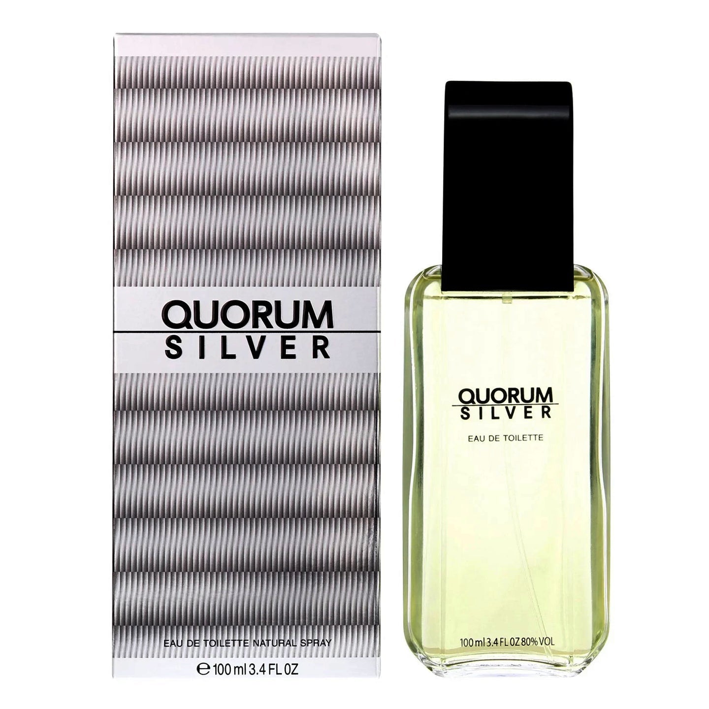 Antonio Puig Quorum Silver Eau de Toilette Spray 100 ml for Men