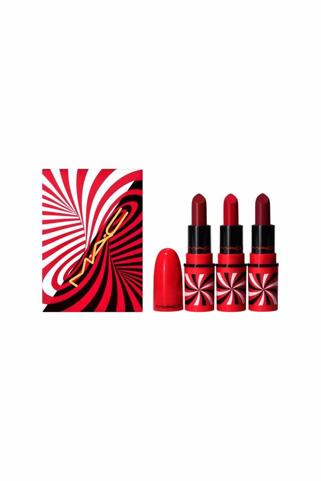 Coffret cadeau Tiny Tricks Mini Lipstick Trio Red