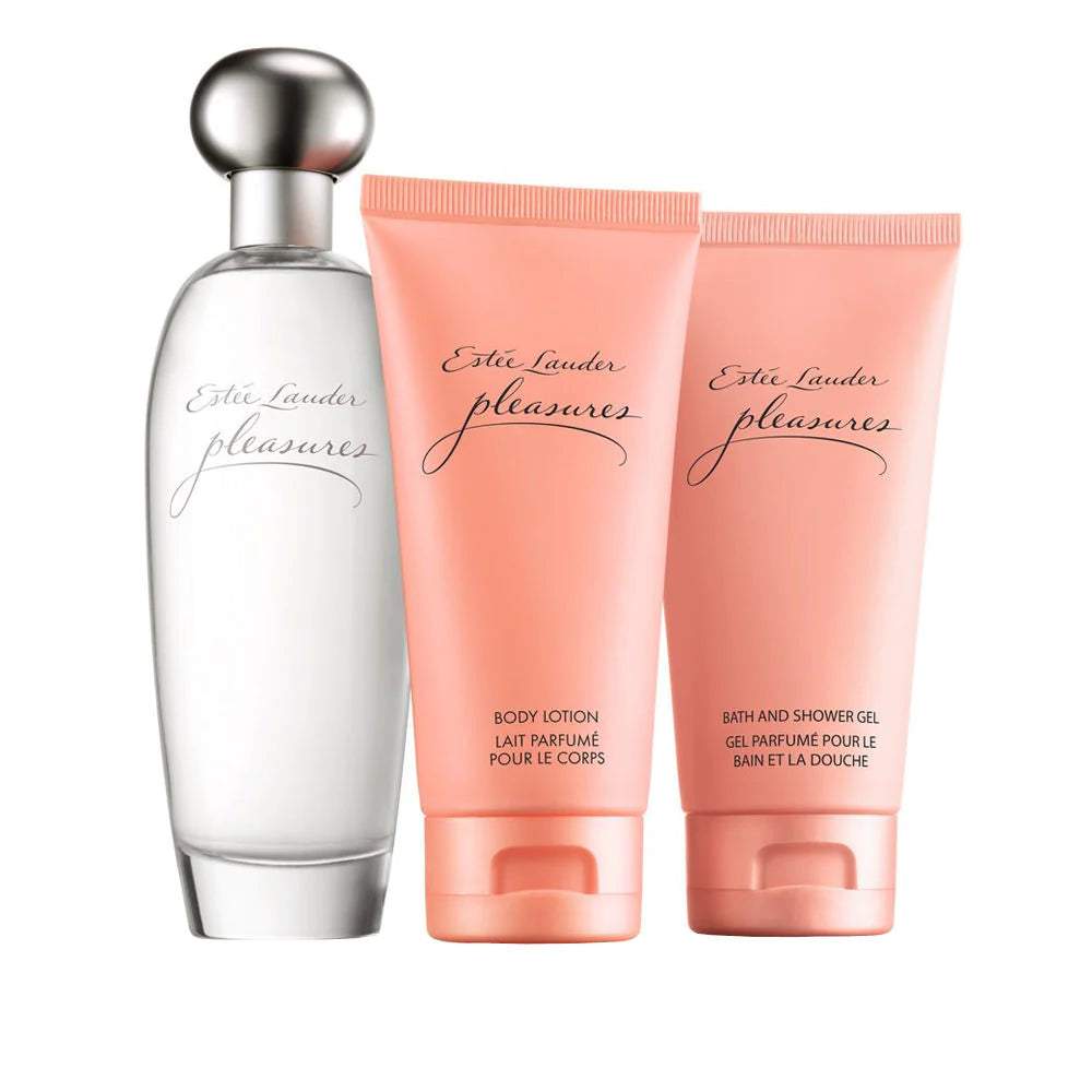 Pleasures Ultimate Collection Edp 100 ml + Lotion pour le corps 75 ml + Bain 8 Gel douche 75 ml
