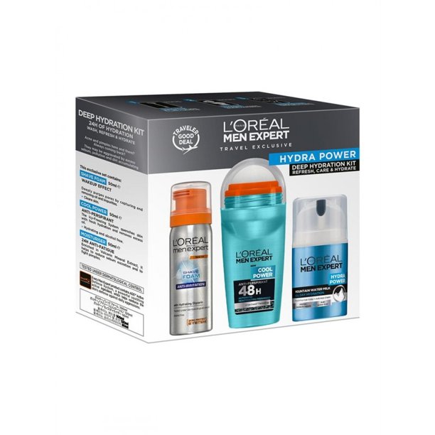 Loreal Men Expert Travel Exclusif Hydra Power Deep Freshness Kit